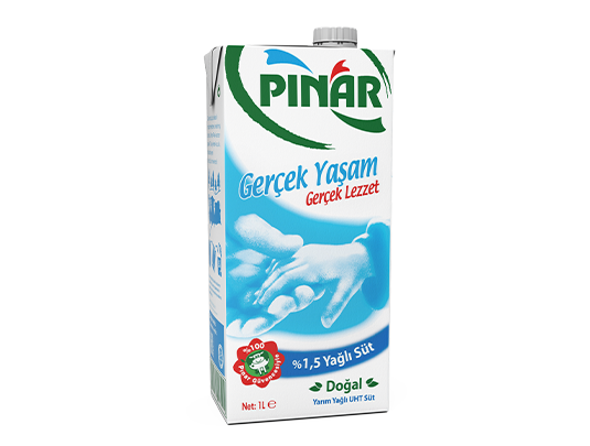 Pınar %1,5 Yağlı Süt 1 lt