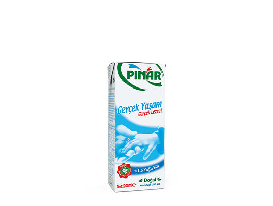 Pınar %1,5 Yağlı Süt 200 ml